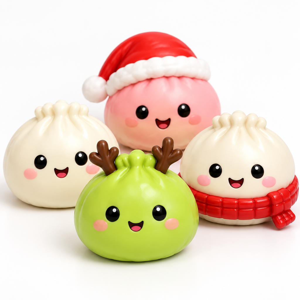 2026 Christmas Dumpling Squishy Advent Calendar – 24 Days of Surprise